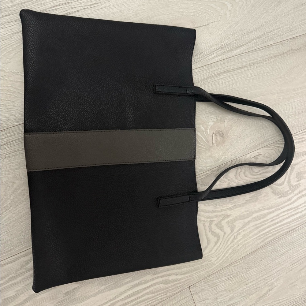 Vince Camuto Black and Gray Tote Bag